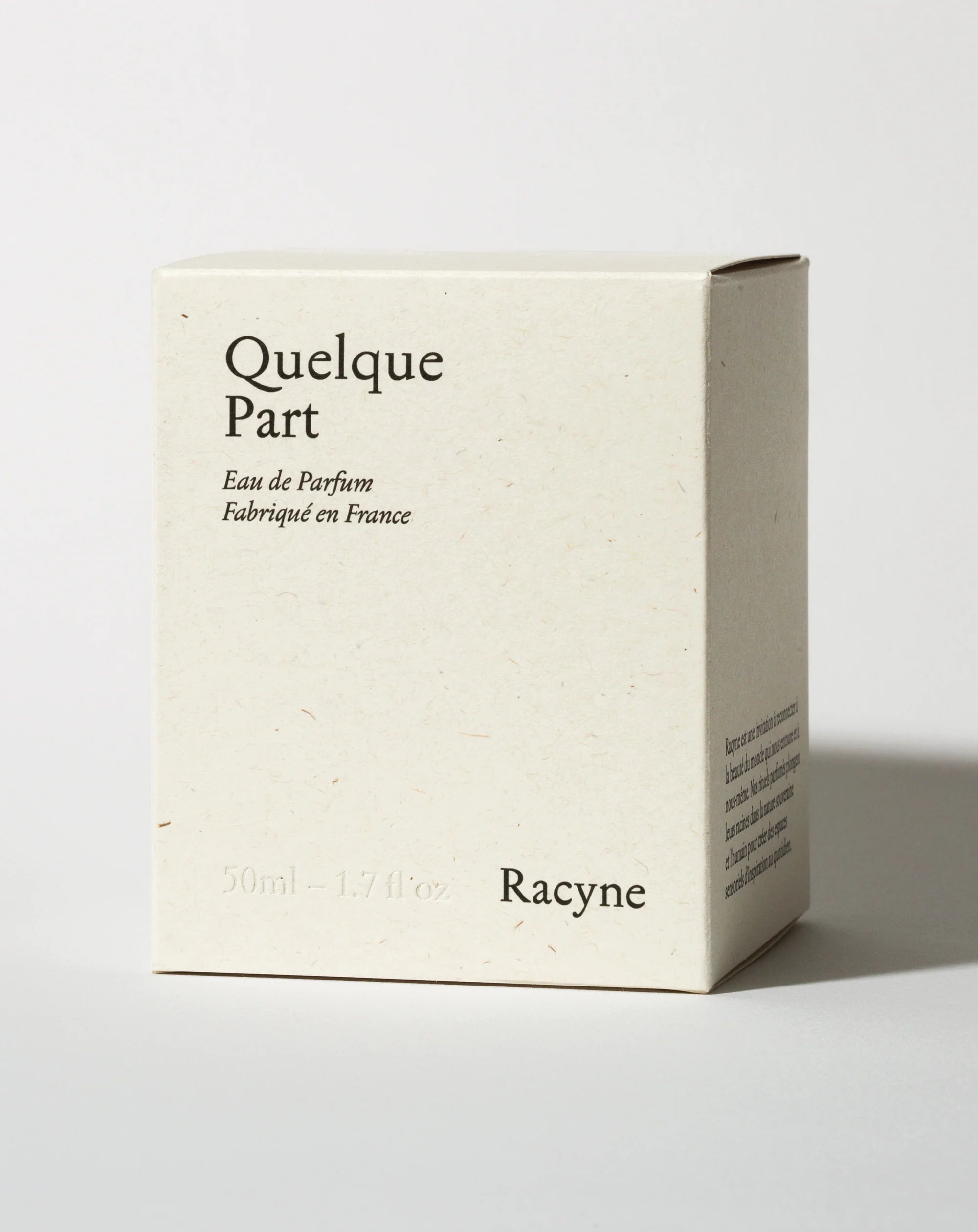 Racyne Quelque Part Eau de Parfum - Stèle