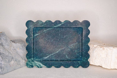 Scalloped Marble Tray - Stèle